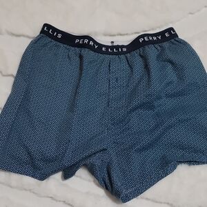 Perry Ellis Men's Blue Boxer Shorts